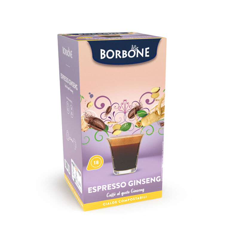 18 MONODOSIS DE CAFÉ BORBONE CON GINSENG