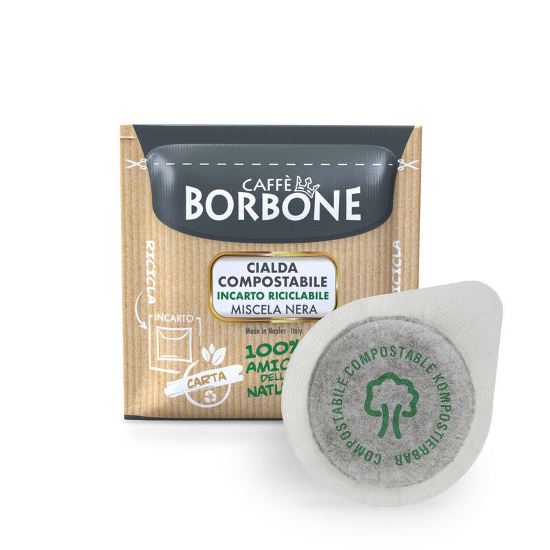 150 BLACK Blend ESE Paper Pods 44 mm Caffè Borbone