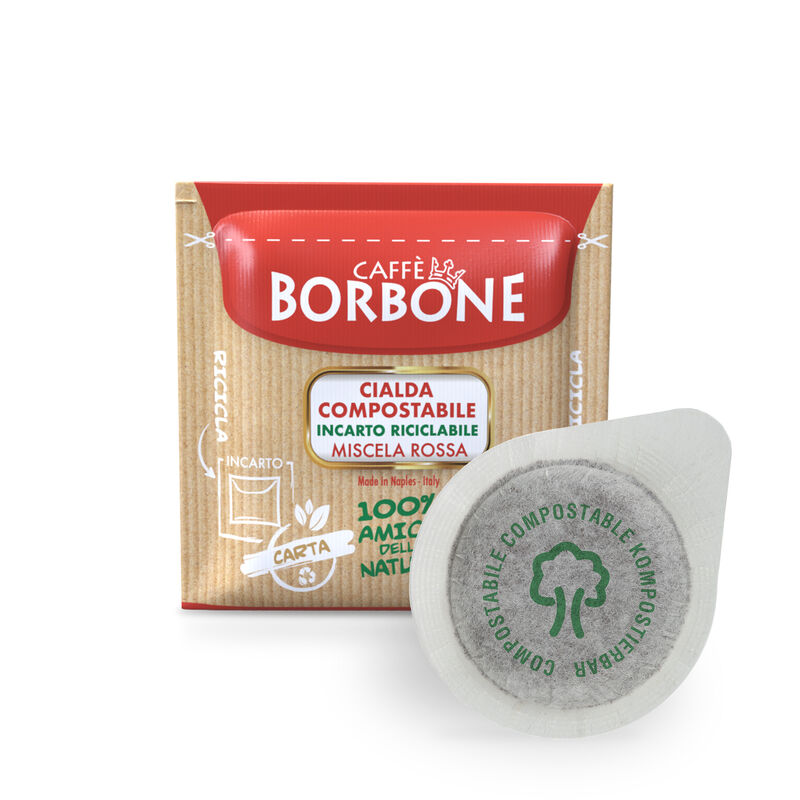 150 RED Blend ESE Paper Pods 44 mm Caffè Borbone