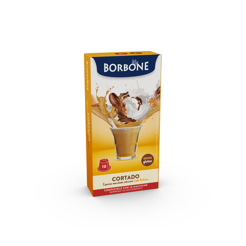 10 Capsules Borbone For Instant Drink CORTADO With Macchiato Coffee Taste