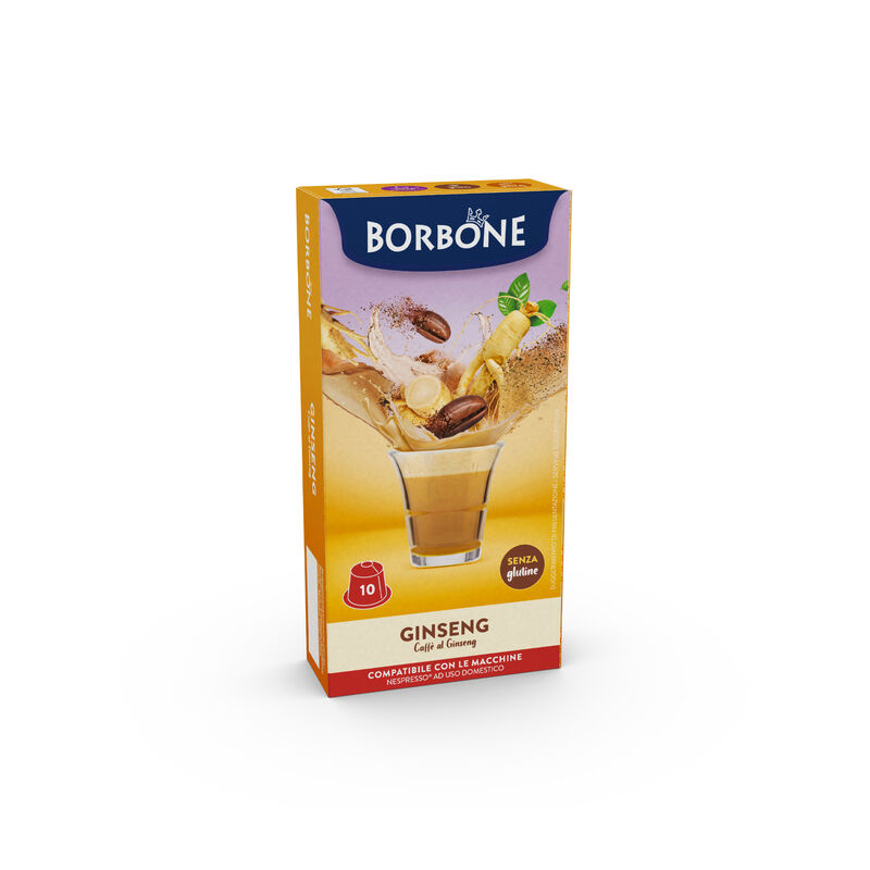 10 Capsules Borbone Soluble GINSENG an Milk Taste