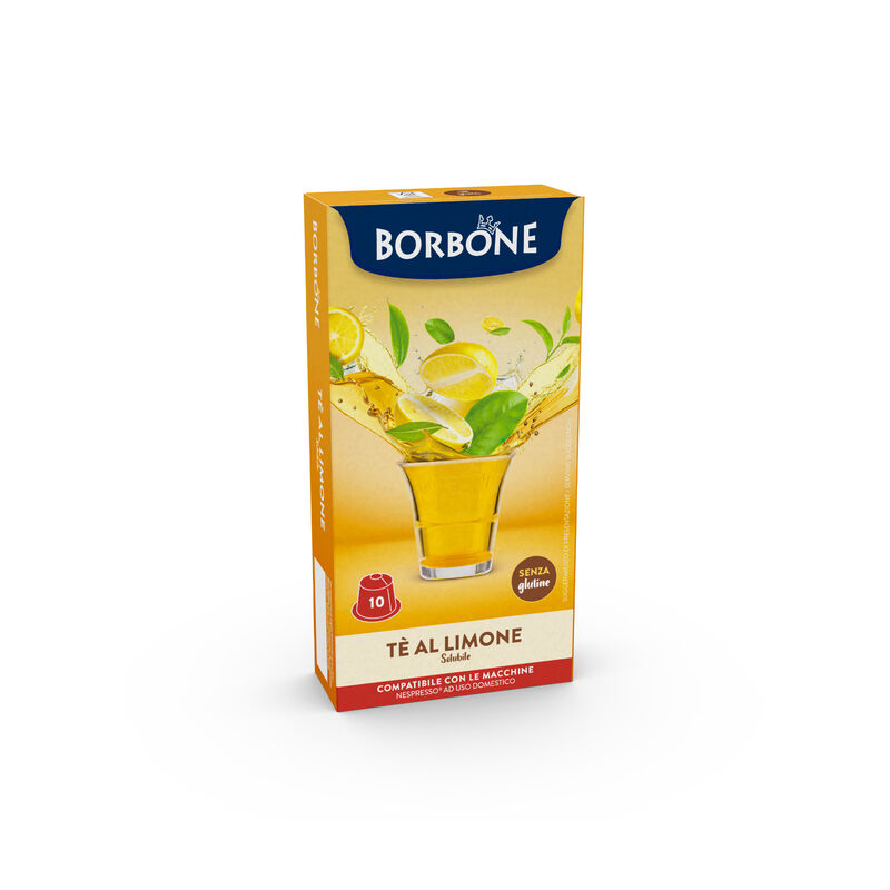 10 Capsules Borbone For Soluble Drink With LEMON TEA Flavor