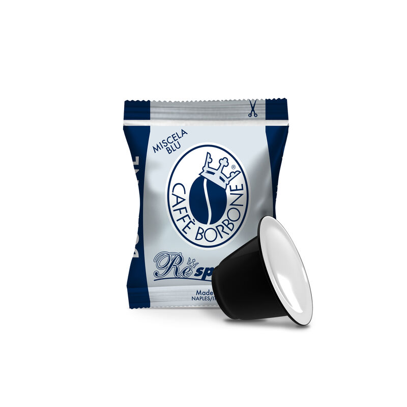 100 Cápsulas Borbone Compatible con cafeteras domésticas Nespresso®* Mezcla AZUL