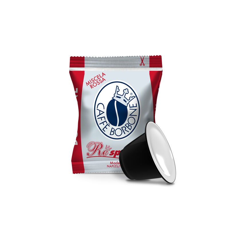 100 Cápsulas Borbone Compatible con cafeteras domésticas Nespresso®* Mezcla ROJA